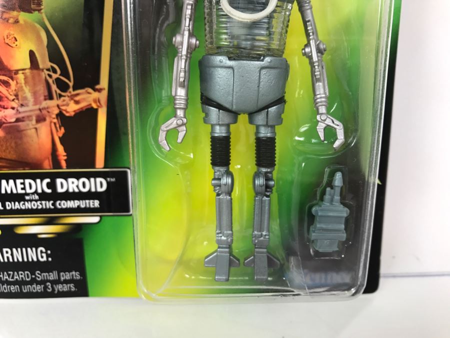STAR WARS The Power Of The Force 2-1B Medic Droid With Medical Diagnostic Computer Collection 2 Kenner Hasbro 1996 69605/69618 New On Card [Photo 6]