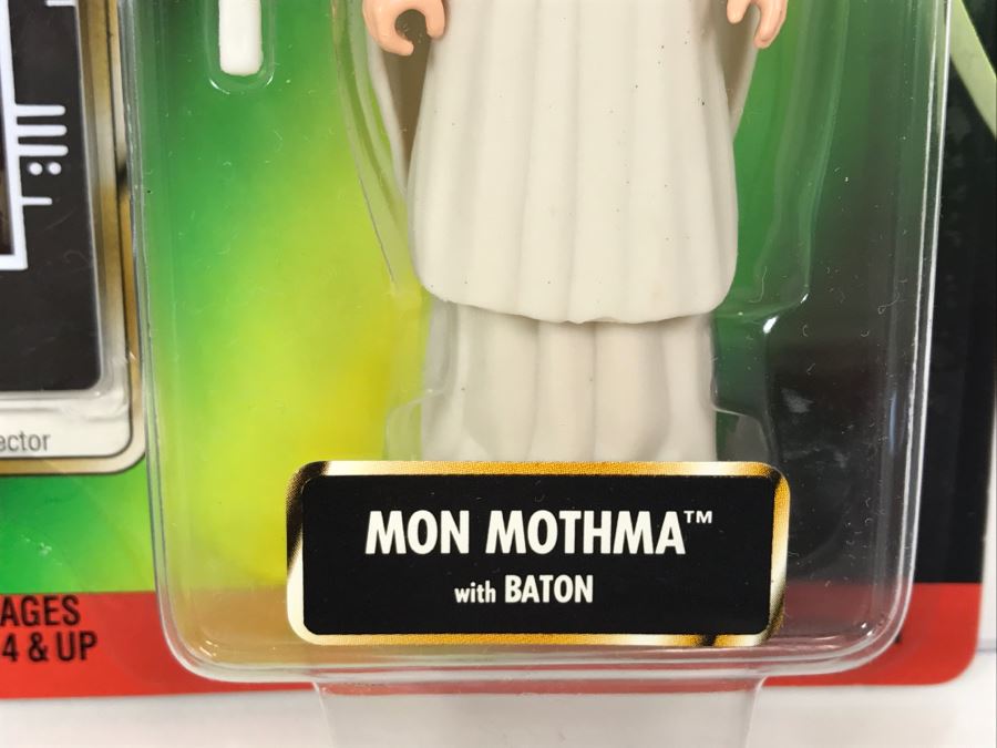 STAR WARS The Power Of The Force Mon Mothma With Baton Freeze Frame Action Slide Collection 1 Kenner Hasbro 1998 69570/69859 New On Card [Photo 5]