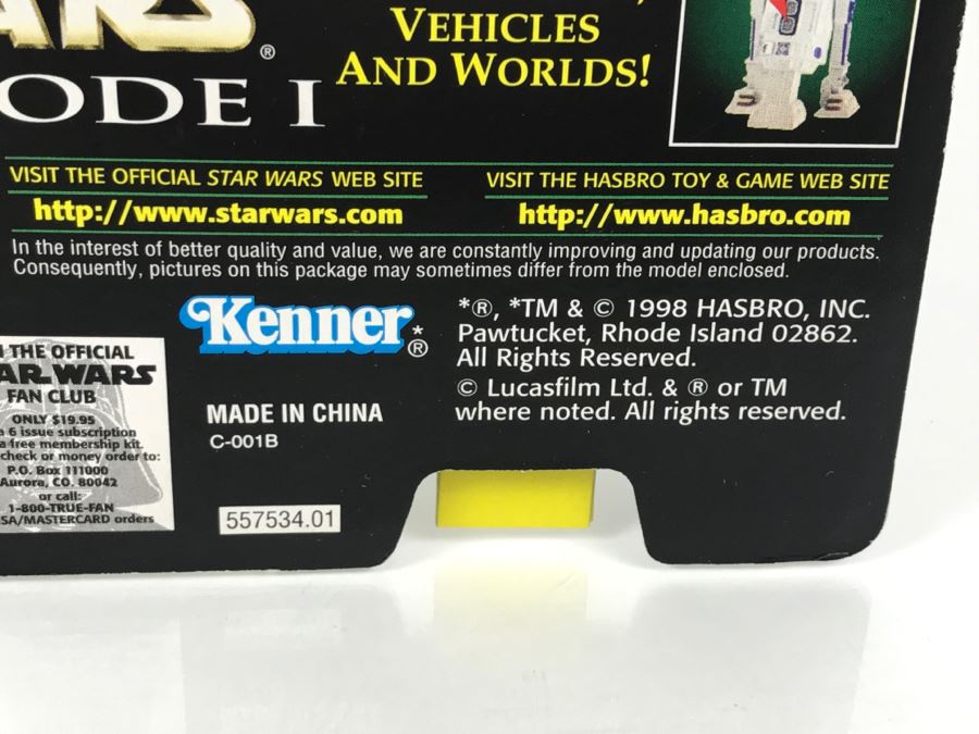 STAR WARS The Power Of The Force R2-D2 With Launching Lightsaber Episode 1 FlashBack Photo Kenner Hasbro 1998 69680/84043 New On Card [Photo 11]