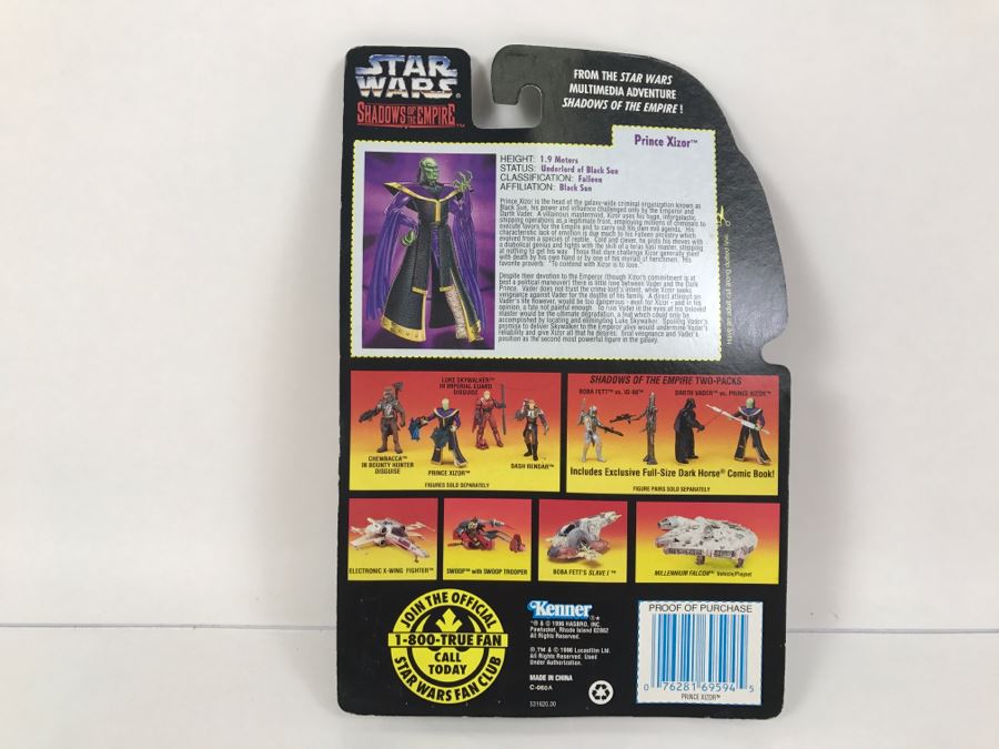 STAR WARS Shadows Of The Empire Prince Vizor With Energy Blade Shields Kenner Hasbro 1996 69605/69594 New On Card [Photo 8]