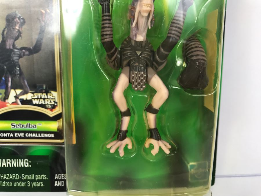 STAR WARS The Power Of The Jedi Sebulba Boonta Eve Challenge Jedi Force File Collection 2 Hasbro 2000 84455 New On Card [Photo 6]