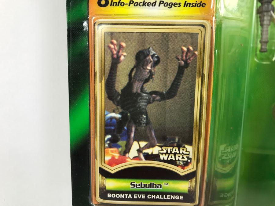 STAR WARS The Power Of The Jedi Sebulba Boonta Eve Challenge Jedi Force File Collection 2 Hasbro 2000 84455 New On Card [Photo 8]