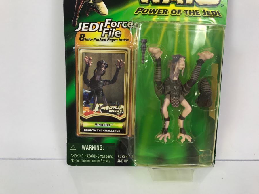 STAR WARS The Power Of The Jedi Sebulba Boonta Eve Challenge Jedi Force File Collection 2 Hasbro 2000 84455 New On Card [Photo 4]