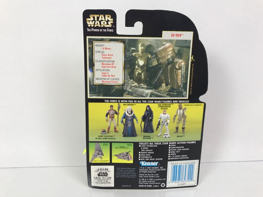 STAR WARS The Power Of The Force EV-9D9 with Datapad Collection 2 Kenner Hasbro 1997 69605/69722 New On Card [Photo 8]