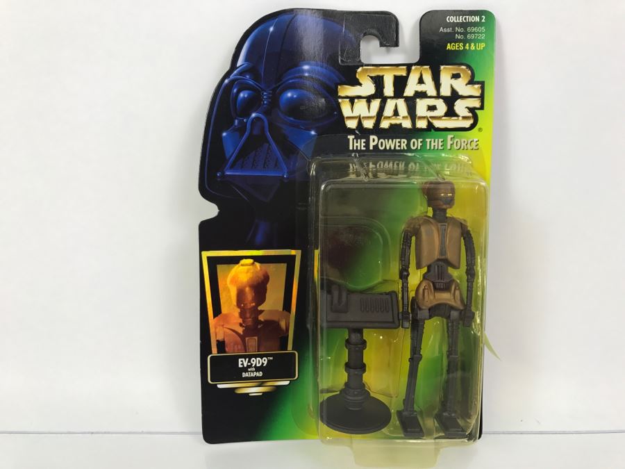 STAR WARS The Power Of The Force EV-9D9 with Datapad Collection 2 Kenner Hasbro 1997 69605/69722 New On Card [Photo 1]