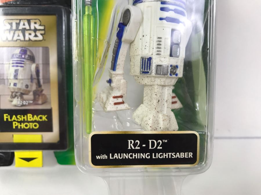 STAR WARS The Power Of The Force R2-D2 With Launching Lightsaber Episode 1 FlashBack Photo Kenner Hasbro 1998 69680/84043 New On Card [Photo 6]