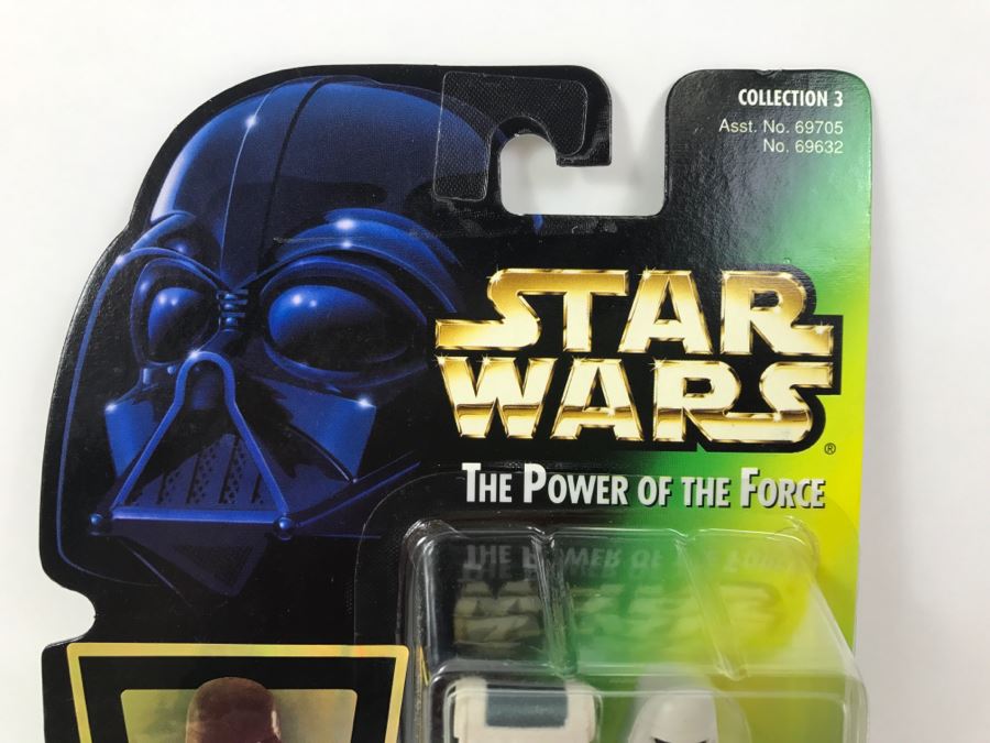 STAR WARS The Power Of The Force Snowtrooper With Imperial Issue Blaster Rifle Collection 3 Kenner Hasbro 1997 69705/69632 New On Card [Photo 2]
