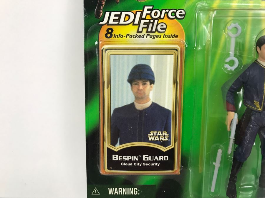 STAR WARS The Power Of The Jedi Bespin Guard Cloud City Security Jedi Force File Collection 2 Hasbro 2000 84455 New On Card [Photo 7]