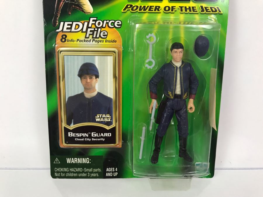 STAR WARS The Power Of The Jedi Bespin Guard Cloud City Security Jedi Force File Collection 2 Hasbro 2000 84455 New On Card [Photo 4]
