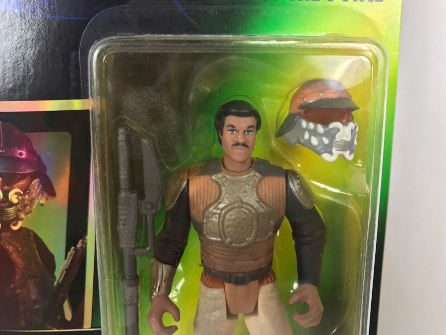 STAR WARS The Power Of The Force Lando Calrissian As Skiff Guard With Skiff Guard Force Pike Collection 1 Kenner Hasbro 1996 69570/69622 New On Card [Photo 5]
