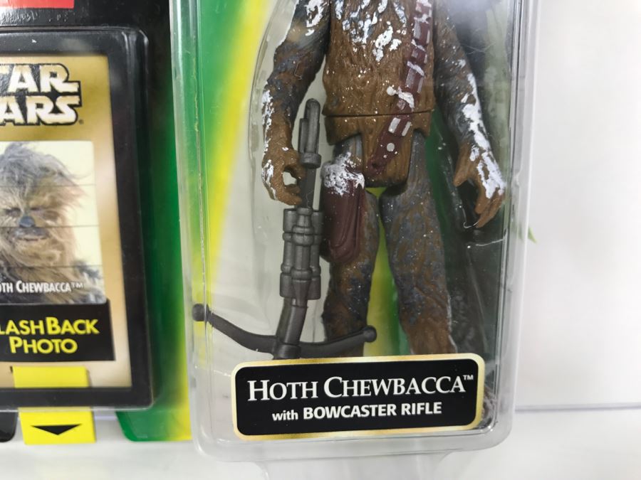 STAR WARS The Power Of The Force Hoth Chewbacca With Bowcaster Rifle Episode 1 Flashback Photo Kenner Hasbro 1998 69680/84051 New On Card [Photo 6]