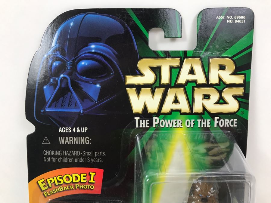 STAR WARS The Power Of The Force Hoth Chewbacca With Bowcaster Rifle Episode 1 Flashback Photo Kenner Hasbro 1998 69680/84051 New On Card [Photo 2]
