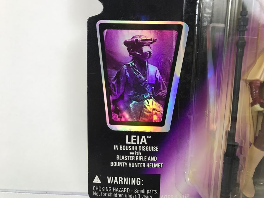 STAR WARS Shadows Of The Empire Leia In Boushn Disguise With Blaster Rifle And Bounty Hunter Helmet Kenner Hasbro 1996 69605/69602 New On Card [Photo 7]