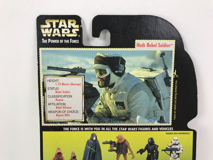 STAR WARS The Power Of The Force Hoth Rebel Soldier With Survival Backpack And Blaster Rifle Collection 2 Kenner Hasbro 1996 69605/69631 New On Card [Photo 9]
