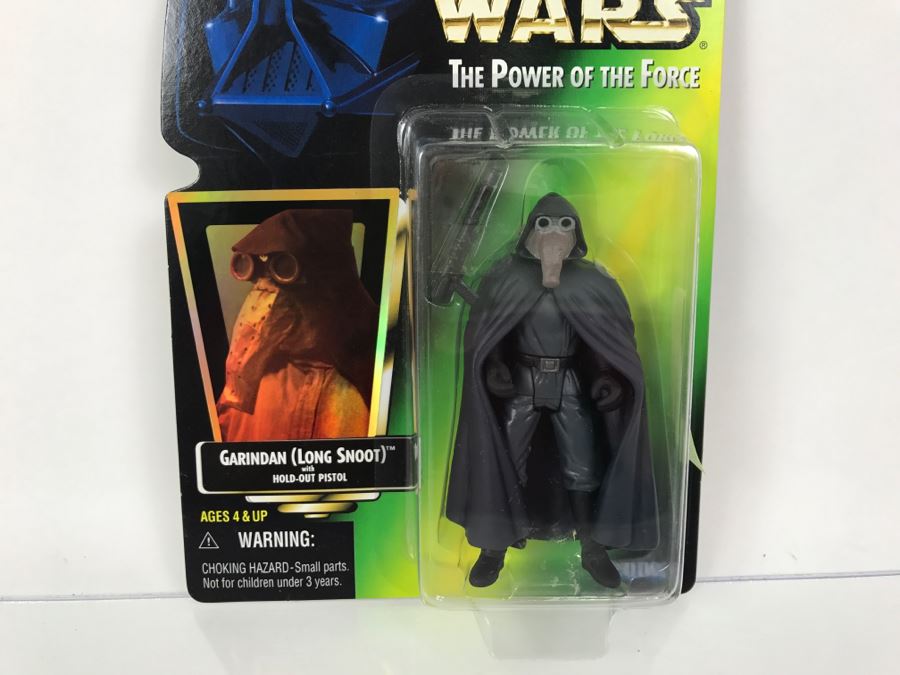 STAR WARS The Power Of The Force Garindan Long Snoot With Hold-Out Pistol Collection 3 Kenner Hasbro 1997 69705/69706 New On Card [Photo 4]