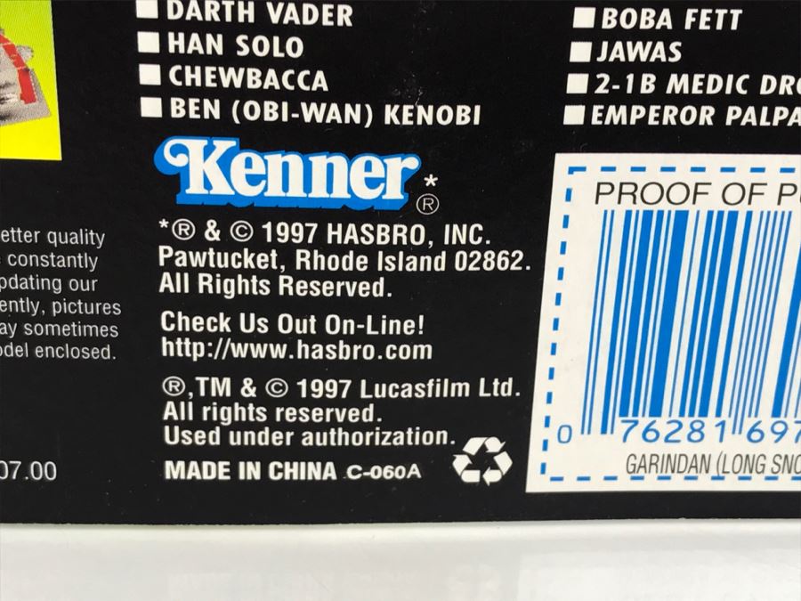 STAR WARS The Power Of The Force Garindan Long Snoot With Hold-Out Pistol Collection 3 Kenner Hasbro 1997 69705/69706 New On Card [Photo 11]