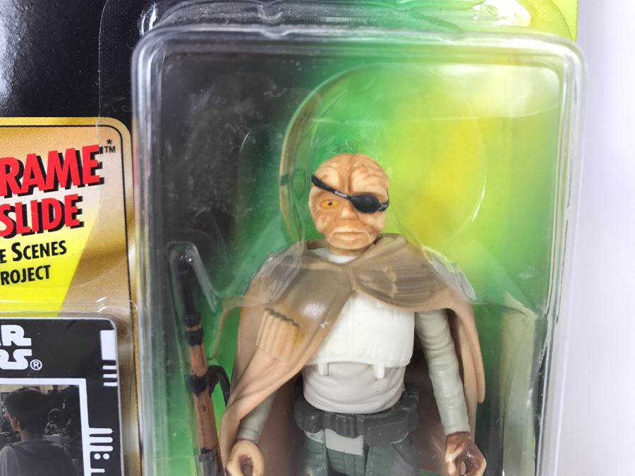 STAR WARS The Power Of The Force Orrimaarko Prune Face With Blaster Rifle Freeze Frame Action Slide Collection 1 Kenner Hasbro 1998 69570/69858 New On Card [Photo 3]