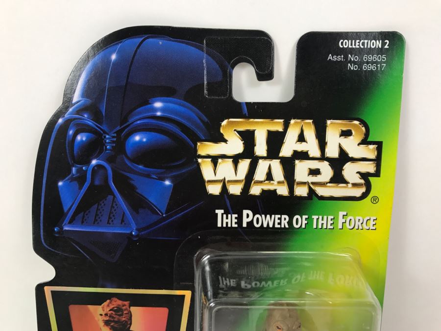 STAR WARS The Power Of The Force Bossk With Blaster Rifle and Pistol Collection 2 Kenner Hasbro 1996 69605/69617 New On Card [Photo 2]