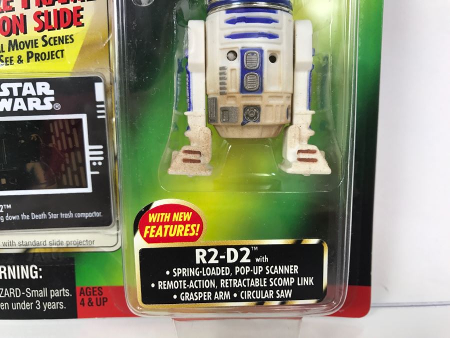 STAR WARS The Power Of The Force R2-D2 Freeze Frame Action Slide Collection 1 Kenner Hasbro 1997 69570/69831 New On Card [Photo 4]