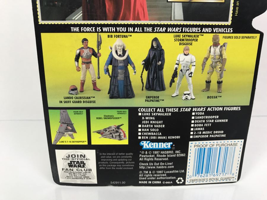STAR WARS The Power Of The Force Emperor’s Royal Guard With Force Pike Collection 3 Kenner Hasbro 1997 69705/69717 New On Card [Photo 10]
