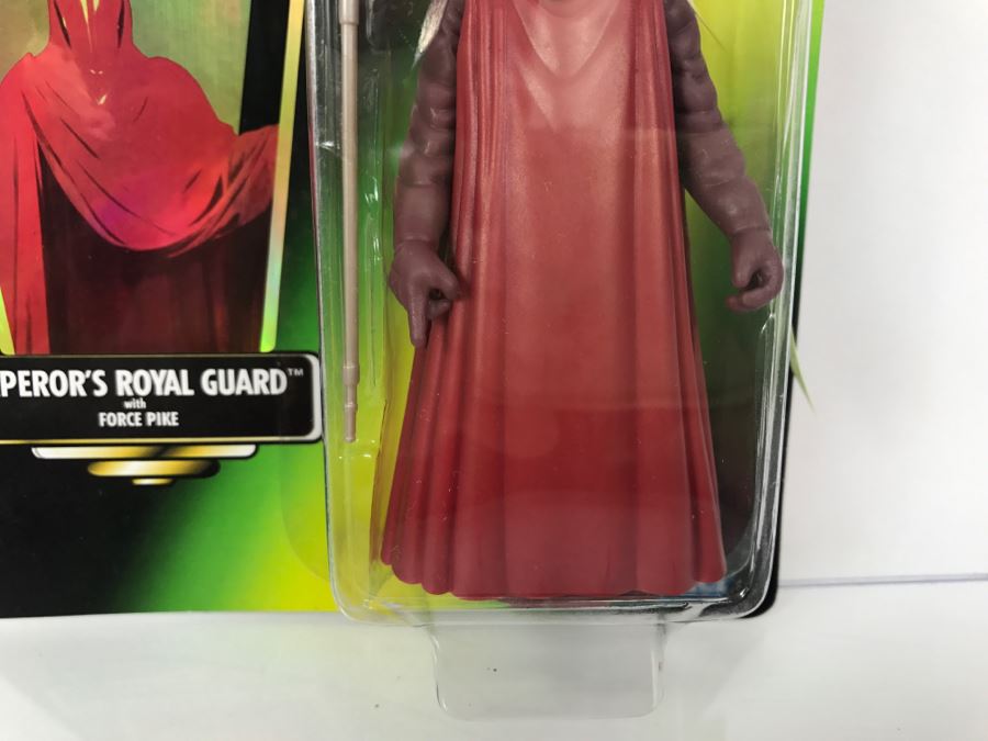 STAR WARS The Power Of The Force Emperor’s Royal Guard With Force Pike Collection 3 Kenner Hasbro 1997 69705/69717 New On Card [Photo 6]