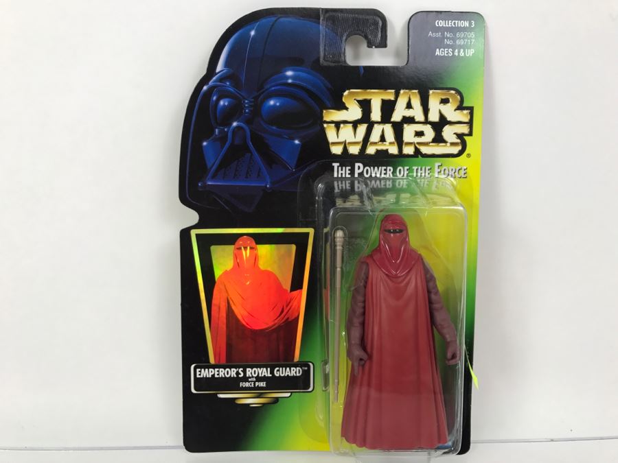 STAR WARS The Power Of The Force Emperor’s Royal Guard With Force Pike Collection 3 Kenner Hasbro 1997 69705/69717 New On Card