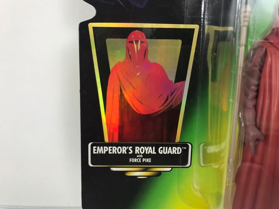 STAR WARS The Power Of The Force Emperor’s Royal Guard With Force Pike Collection 3 Kenner Hasbro 1997 69705/69717 New On Card [Photo 7]