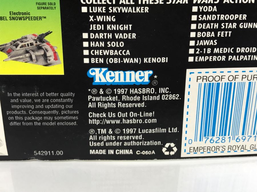 STAR WARS The Power Of The Force Emperor’s Royal Guard With Force Pike Collection 3 Kenner Hasbro 1997 69705/69717 New On Card [Photo 11]