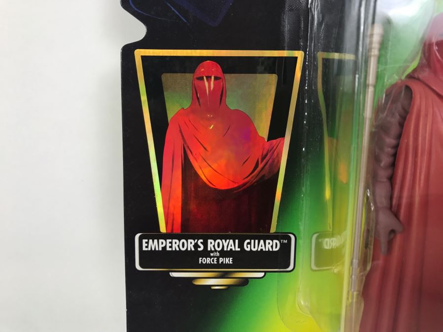 STAR WARS The Power Of The Force Emperor’s Royal Guard With Force Pike Collection 3 Kenner Hasbro 1997 69705/69717 New On Card [Photo 7]