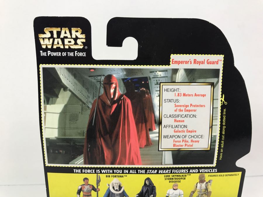 STAR WARS The Power Of The Force Emperor’s Royal Guard With Force Pike Collection 3 Kenner Hasbro 1997 69705/69717 New On Card [Photo 9]