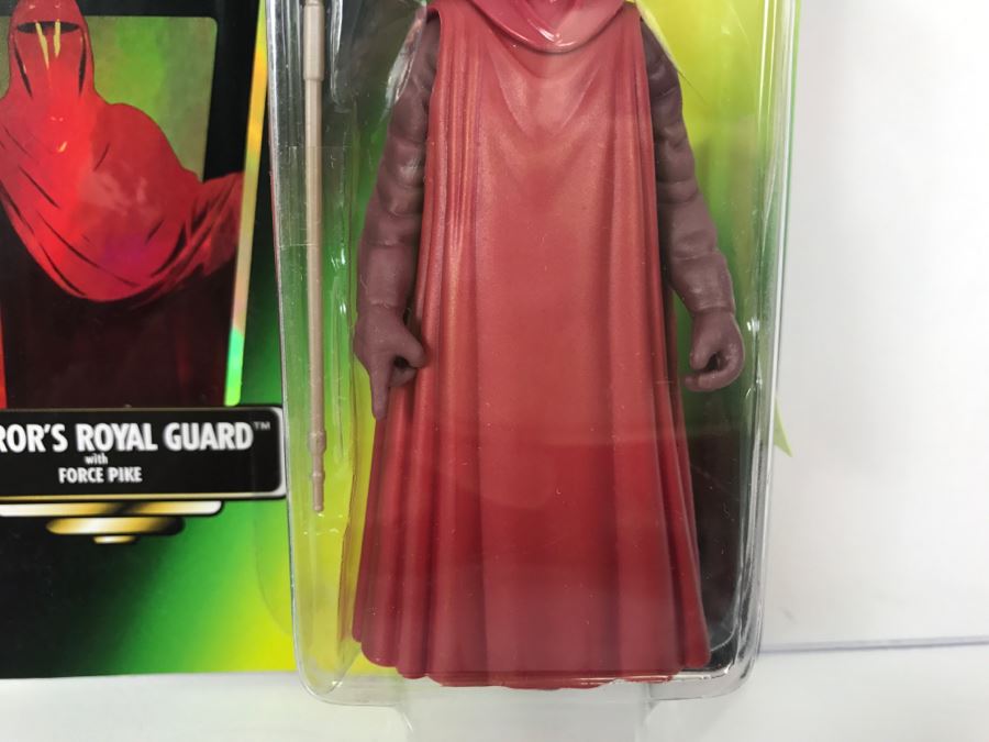 STAR WARS The Power Of The Force Emperor’s Royal Guard With Force Pike Collection 3 Kenner Hasbro 1997 69705/69717 New On Card [Photo 6]