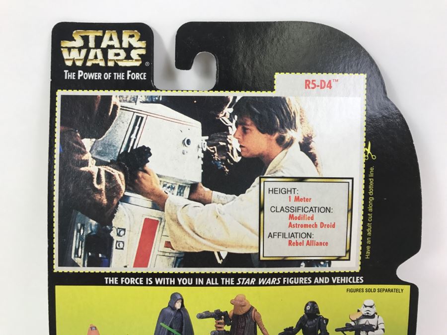 STAR WARS The Power Of The Force R5-D4 With Concealed Missile Launcher Collection 2 Kenner Hasbro 1996 69605/69598 New On Card [Photo 9]