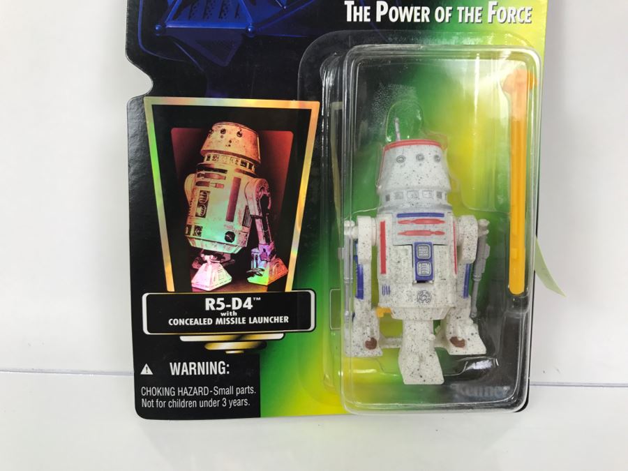 STAR WARS The Power Of The Force R5-D4 With Concealed Missile Launcher Collection 2 Kenner Hasbro 1996 69605/69598 New On Card [Photo 4]