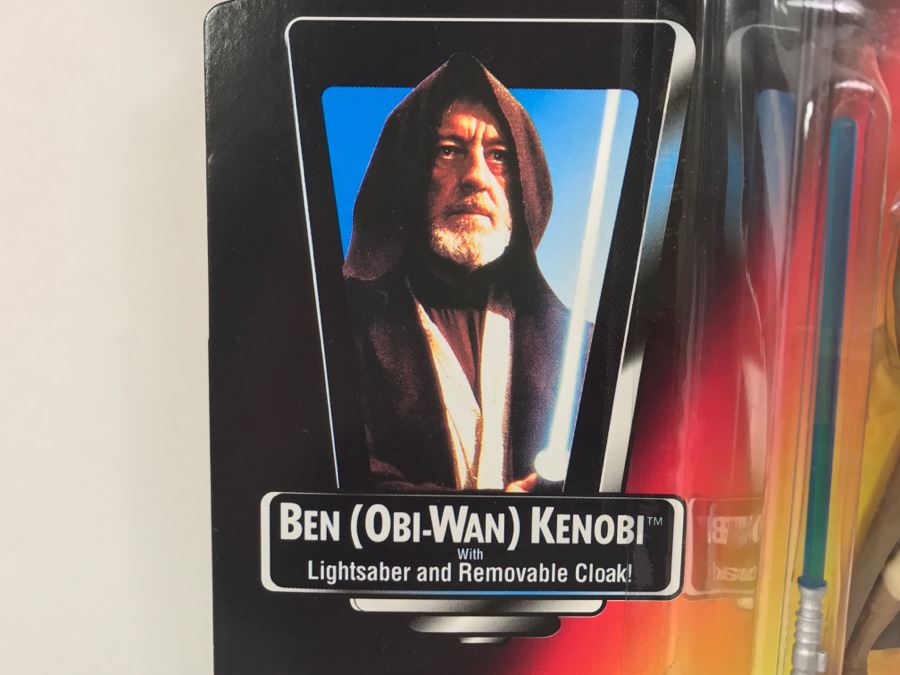 STAR WARS The Power Of The Force Ben Obi-Wan Kenobi With Lightsaber Kenner Tonka Hasbro 1995 69570/69576 New On Card [Photo 8]