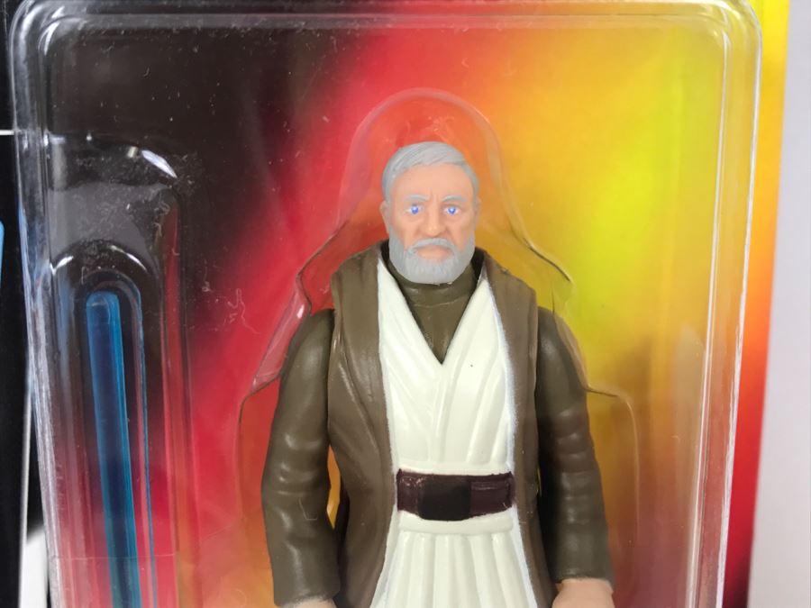 STAR WARS The Power Of The Force Ben Obi-Wan Kenobi With Lightsaber Kenner Tonka Hasbro 1995 69570/69576 New On Card [Photo 6]