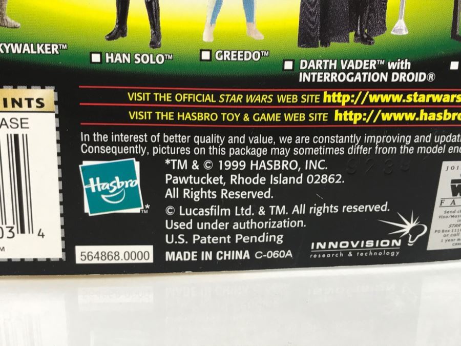 STAR WARS The Power Of The Force Darth Vader with Imperial Interrogation Droid CommTech Chip Hasbro 1999 84185/84203 New On Card [Photo 12]