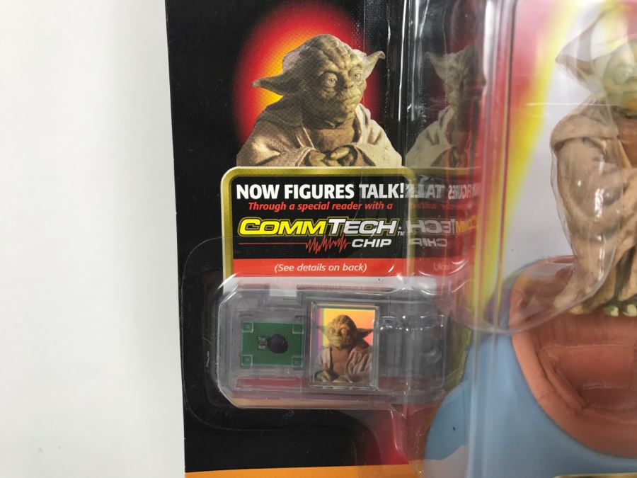 STAR WARS Yoda With Jedi Council Chair CommTech Chip Collection 2 Hasbro 1998 84095/84086 New On Card [Photo 6]