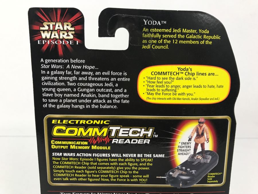 STAR WARS Yoda With Jedi Council Chair CommTech Chip Collection 2 Hasbro 1998 84095/84086 New On Card [Photo 10]