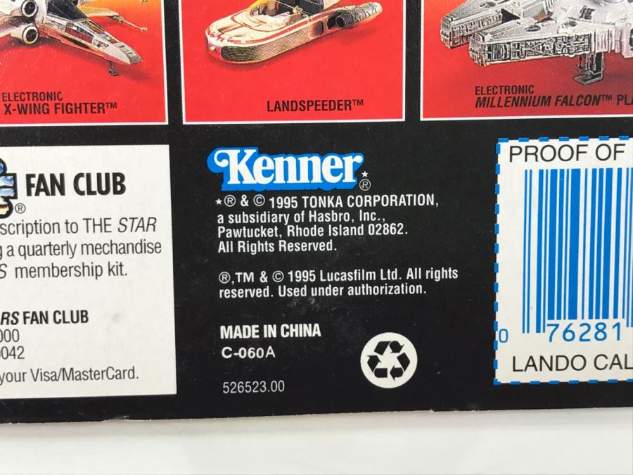 STAR WARS The Power Of The Force Lando Calrissian With Heavy Rifle And Blaster Pistol Kenner Tonka Hasbro 1995 69570/69783 New On Card [Photo 11]