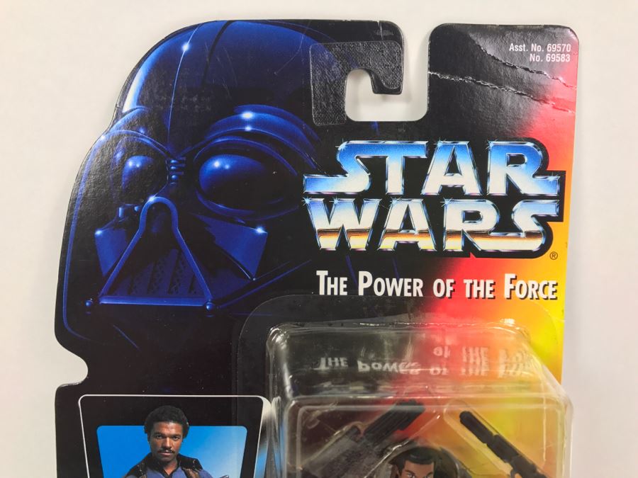 STAR WARS The Power Of The Force Lando Calrissian With Heavy Rifle And Blaster Pistol Kenner Tonka Hasbro 1995 69570/69783 New On Card [Photo 2]