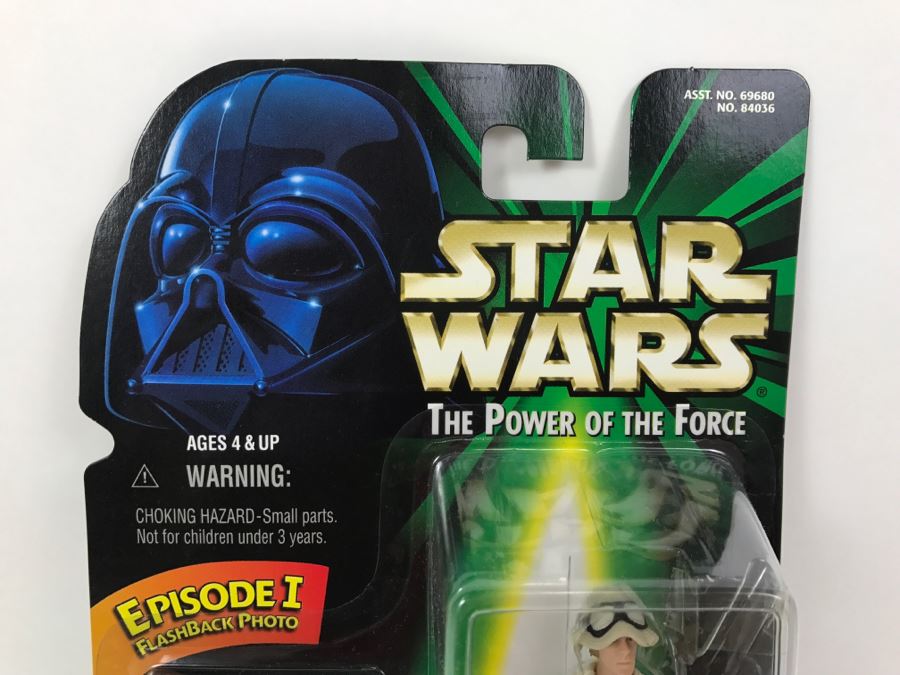 STAR WARS The Power Of The Force Luke Skywalker With Blaster Rifle And Electrobinoculars Episode 1 Flashback Photo Kenner Hasbro 1998 69680/84036 New On Card [Photo 2]