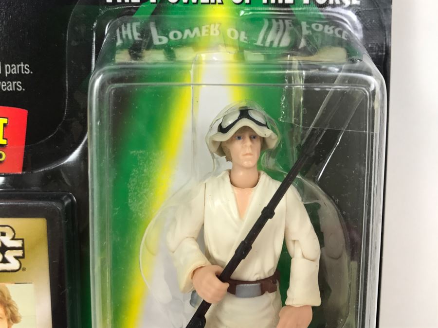 STAR WARS The Power Of The Force Luke Skywalker With Blaster Rifle And Electrobinoculars Episode 1 Flashback Photo Kenner Hasbro 1998 69680/84036 New On Card [Photo 5]