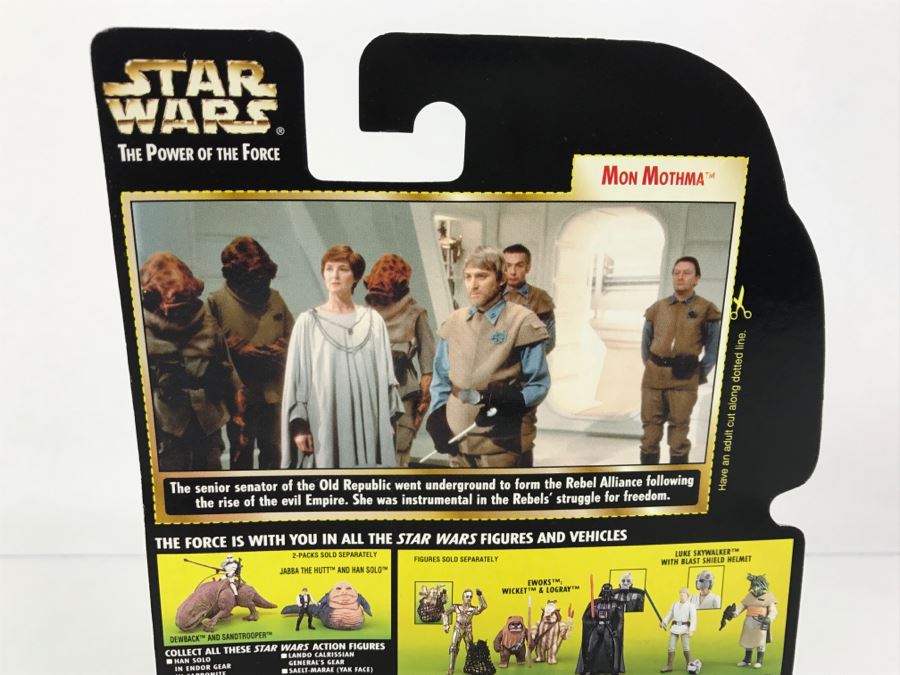 STAR WARS The Power Of The Force Mon Mothma With Baton Freeze Frame Action Slide Collection 1 Kenner Hasbro 1998 69570/69859 New On Card [Photo 11]