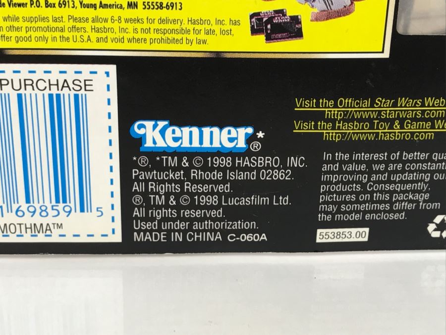 STAR WARS The Power Of The Force Mon Mothma With Baton Freeze Frame Action Slide Collection 1 Kenner Hasbro 1998 69570/69859 New On Card [Photo 13]