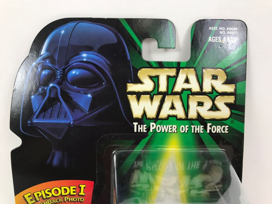 STAR WARS The Power Of The Force Ben (Obi-Wan) Kenobi with Lightsaber Episode 1 Flashback Photo Kenner Hasbro 1998 69680/84037 New On Card [Photo 2]