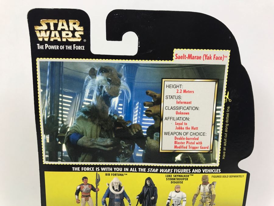 STAR WARS The Power Of The Force Saelt-Marae Yak Face With Battle Staff Collection 2 Kenner Hasbro 1997 69605/69721 New On Card [Photo 9]