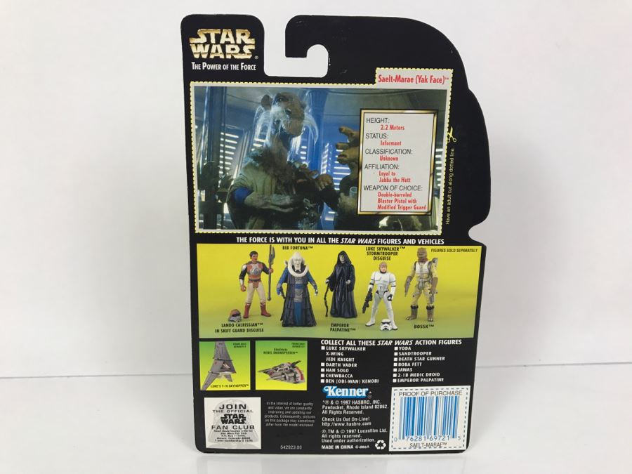 STAR WARS The Power Of The Force Saelt-Marae Yak Face With Battle Staff Collection 2 Kenner Hasbro 1997 69605/69721 New On Card [Photo 8]