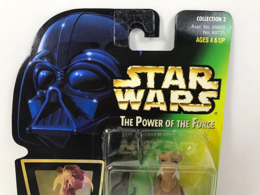STAR WARS The Power Of The Force Saelt-Marae Yak Face With Battle Staff Collection 2 Kenner Hasbro 1997 69605/69721 New On Card [Photo 2]