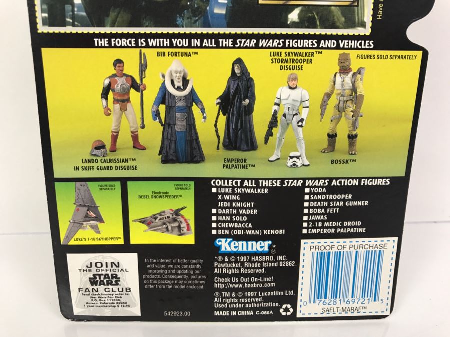 STAR WARS The Power Of The Force Saelt-Marae Yak Face With Battle Staff Collection 2 Kenner Hasbro 1997 69605/69721 New On Card [Photo 10]