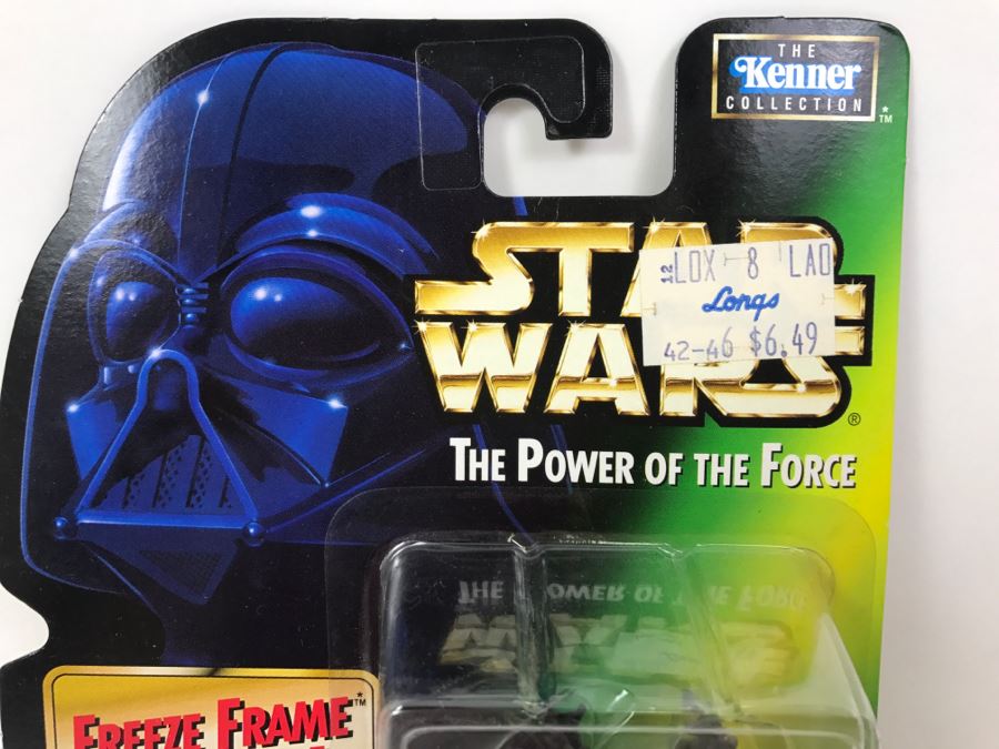 STAR WARS The Power Of The Force Lak Sivrak With Blaster Pistol And Vibro Blade Freeze Frame Action Slide Collection 2 Kenner Hasbro 1997 69605/69753 New On Card [Photo 2]